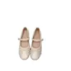 Aumento de Altura Interior~Zapatos Mary Jane Redondos Tejidos de Estilo Francés con Hebilla para Mujer, Nuevo Modelo Primavera 2026