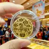 Pegatinas para Teléfono Móvil Serie Nueva Año del Caballo de Oro Puro 999 con Adhesivo Trasero que Contienen 2mg de Oro, un Regalo para Amigos en su Cumpleaños