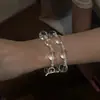 2025 Nuevo Nuevo Estilo Chino Retro Pulsera de Perlas y Cristal para Mujer Nicho Casual Pulsera Más Fácil de Combinar Pulsera
