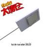 Luminária de Rua Solar Doméstica 20 Leds Lâmpada de Iluminação Pátio Lâmpada de Parede Led Iluminação Lâmpada de Rua Controle Remoto Modelo Privado