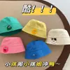Sombrero de pescador de colores dulces para niños y niñas, sombrero de cubo de expresión linda para bebé, primavera, ropa dopamina, sombrero de cubo para niños, sombrero de cubo para el sol