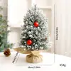Enfeites de Árvore de Natal da Amazon Cena de Natal Vento Eólico Árvore Pequena Fruta Vermelha Vaso de Plástico Enfeites de Árvore de Natal em estoque
