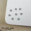 Mini Serie de Corazón de Aleación Accesorios para Uñas Simple y Versátil Corazón Dorado y Plateado Decoraciones de Uñas DIY Portátiles