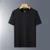 Camiseta de Manga Corta de Seda de Hielo de Secado Rápido para Hombre, Top Deportivo de Malla para Verano, Ropa Casual de Verano, Camiseta Elástica
