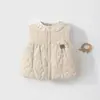 Chaleco para Bebé 120g Chaleco Acolchado de Algodón Protector de Vientre para Otoño e Invierno, Top Cálido de Forro Polar para Bebés y Niños