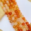 Pulseira de Contas Soltas de Ágata Bicolor Natural Contas para DIY Pulseira Tecida à Mão de Cristal Acessórios de Joias