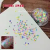 Lentejuelas de Estrella Decoraciones para Uñas Color Mixto Estrella de Cinco Puntas Polvo Brillante Mixto Paquete de Materiales DIY Hechos a Mano Accesorios de Decoración