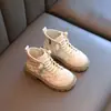 Nueva Colección Otoño/Invierno 2024: Botines estilo Chanel para niña, Botas de princesa simples y cómodas estilo británico para niños, Botas de moda