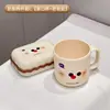 Jabonera Dormitorio de Estudiantes de Aspecto Lindo Creativa Portátil para el Hogar Baño Jabonera de Drenaje de Doble Capa con Tapa