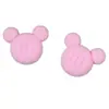 Peluche Caricatura Colorido Cabeza de Mickey Oso Pasador Tocado Pendientes Flor para Zapato Parche Accesorios para Joyería DIY Venta al por Mayor