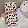Diseño Casual de Letras Inglesas Adecuado para iPhone 17 Pro Max, Funda para Teléfono Apple 16 Mate con Agujero Grande, 15/14 a Prueba de Golpes