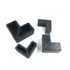 Suporte de Canto Duas Vias Preto, Conector Invisível, Suporte de Canto de Plástico para Portas e Janelas, Usado para Conexões de Canto Completo