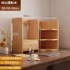Estante de Livros de Madeira Maciça Prateleira de Canto Prateleira de Armazenamento para Mesa de Estudante Prateleira de Armazenamento para Mesa Simples Estante de Livros para Mesa de Casa