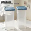 Frasco de almacenamiento transparente BNBST con tapa para sala de té, almacenamiento de tazas de café, frasco de almacenamiento para clasificar y organizar artículos domésticos varios