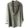 Chaqueta de Traje de Gasa con Protección Solar Estilo Coreano para Mujer, Diseño Delgado de Primavera y Verano, Estilo Británico de Nicho, Corte Holgado
