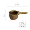 Cuchara medidora de café de madera europea y americana, taza medidora para repostería doméstica, cuchara pequeña de madera para helado, cuchara para condimentos, cuchara medidora para leche en polvo