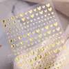 Pegatinas para Uñas de Corazón Personalizables, Lote Mixto de Varios Estilos, Corazón de Color Sólido Simple Versátil Plano, Pegatinas para Uñas DIY Estilo Dh