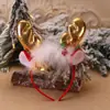 Decorações de Natal para comércio exterior transfronteiriço: galho de veado, tiara de sino, adereço de cabeça, fantasia de festa infantil atacado