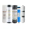 Elemento de Filtro Purificador de Agua de 10 pulgadas Algodón PP Cáscara de Coco Carbón Activado Granular Carbon Comprimido Membrana Ro Elemento de Filtro Purificador de Agua Agua Pura