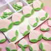 Decoraciones de adornos de pastel de rodajas de durazno hechas a mano de chocolate para celebraciones de cumpleaños de personas mayores, adornos para pastel de cumpleaños de rodajas de durazno grandes y pequeños