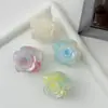 Pinza de Flor de Rosa Francesa Tridimensional Degradada, Pinza para el Cabello de Alta Gama y Versátil, Pinza para el Cabello para la Parte Posterior de la Cabeza, Accesorio para el Cabello