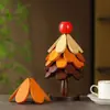 Esterilla Aislante para Uso Doméstico, Decoraciones de Mesa para Árbol de Navidad, Posavasos Creativo con Forma de Árbol Resistente al Calor, Posavasos Plegable para Tazas, Posavasos para Tazones