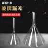 Embudo de Vidrio de Borosilicato Alto, Embudo Triangular, Embudo de Tubo Corto Cónico, Embudo Filtro para Experimento Químico, Experimento Químico