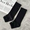Calcetines de Algodón Fino de Aguja Única para Verano con Pies, Hasta la Mitad de la Pantorrilla, Calcetines con Soporte para el Arco, Calcetines de Media Palma, Versátiles Adelgazantes para Mujer