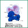 Molde de silicona de caballo de dibujos animados BK1255 molde para manualidades de yeso