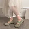 Zapatos Mary Jane Retro de Gamuza Franceses para Mujer 2026 Otoño Nuevos Banda Elástica Estilo Suave Elegante Temperamento Combinan con Faldas Zapatos de Noche