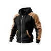Tamanho Europeu Masculino Inverno Lã Quente Xadrez Zíper Masculino Casual Esportivo Com Capuz Moletom Caimento Solto