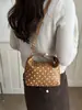 Bolso de Lunares Estampado para Mujer 2026 Nuevo Estilo Bolso de Mano de Moda para Viajes al Trabajo Bolso de Hombro Cruzado Textura Simple de Moda