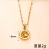Pingente Único Anel de Fundição Transfronteiriço Aço Inoxidável com Diamante Acessórios para Colar Moda de Luxo Acessível Aço Titânio Fabricante de Joias DIY