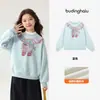 Conjunto de Invierno Pudding Haru para Niñas, Ropa Infantil de Moda, Sudadera Dulce Estampada Versátil Nueva de Invierno 2026 para Niños