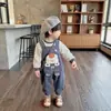 2026 Novo Estilo Macacão Bebê Conjunto Estilo Outono Menino Bebê Plush Dupla Face Rede Vermelha Estiloso Outdoor Conjunto de Duas Peças