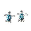 Aretes de tortuga pequeña lindos de venta caliente europea y americana Amazon AliExpress aretes simples versátiles personalizados multicolores