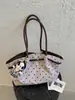 Bolso Casual de Gran Capacidad con Lunares para Mujer 2026 Nuevo Estilo Moda para Viajes Diarios Bolso de Hombro Único Bolso Tote de Alta Gama Bolso Cubo