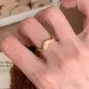 Anillo Retro Francés Cielo Estrellado Sueño Estrella Fugaz Cepillado Simple Versátil Nicho Único Anillo de Pista Estelar Entrelazada