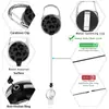 Carretel de Crachá Retrátil de Puxar Fácil em Estoque do Fabricante Porta-Crachá de Trabalho UV Estampa de Leopardo Clipe de Crachá Cordão para Escritório Atacado
