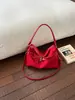 Bolsa de Moto Retrô Estilo Hot Girl Transfronteiriça Estilo Coreano Moda Bolsa Tote de Ombro Único Grande Capacidade para Comutação Manual ou Transversal para Mulheres
