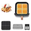 Tapete Pequeno Quadrado para Assar Waffle Molde de Silicone para Assar Revestimento Antiaderente Silicone Reutilizável
