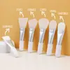 Mini Pincel de Silicone para Máscara de Argila Cabo Curto Pincel para Máscara Argila Branca Pincel de Maquiagem de Silicone Cosméticos Presente Combinando