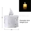 Vela Eletrônica LED, Velinha Brilhante, Cera de Cristal Transparente, Sem Fumaça, Estilo Coreano, Atmosférica, Coração de Menina Chorosa, Luz Noturna