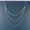 Cadena de cuerpo multicapa gruesa de cadena cruzada europea y americana, todo partido, personalizada, cadena de cintura retro simple de moda para mujer, venta al por mayor