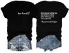 Camisetas Gráficas para Mujer 180G Transfronterizas Camisetas Casuales de Manga Corta(
