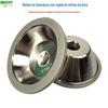 Rebolo Diamantado Eletrodepositado em Forma de Tigela 100*20*35mm Retificação de Moldes Metálicos Rebolo Diamantado para Retificadora Rebolo em Forma de Tigela