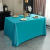 Toalha de Mesa para Casamento à Prova de Óleo e Manchas Retangular Especial para Sala de Conferências Mesa Longa Stand de Feira Cor Sólida Toalha de Mesa de Hotel