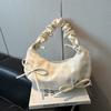 Bolso plisado de nicho 2025 Nuevo de verano Versátil Bolso de hombro y axila Estilo coreano Bolso de mano para el trabajo Bolso tote pequeño Bolso de mujer
