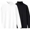Camiseta térmica de base para hombre de otoño e invierno, camiseta de manga larga, top de otoño de cuello semi-alto, ropa de marca moderna para hombre de alta calidad
