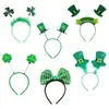 Stock Listo de Fábrica Transfronterizo Amazon Xiyin Temu St. Set de Gafas de Decoración para Fiesta Irlandesa del Día de San Patricio